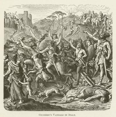 Los vándalos de Genserico en Italia de English School