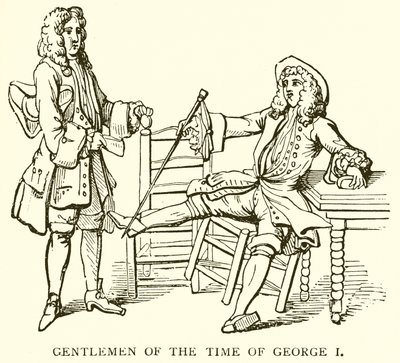 Caballeros de la época de Jorge I de English School