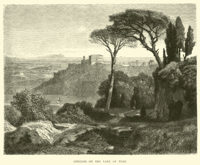 Genzano en el Lago de Nemi de English School