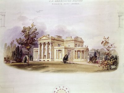 Villa de George B. Greenough en Regents Park, Londres de English School