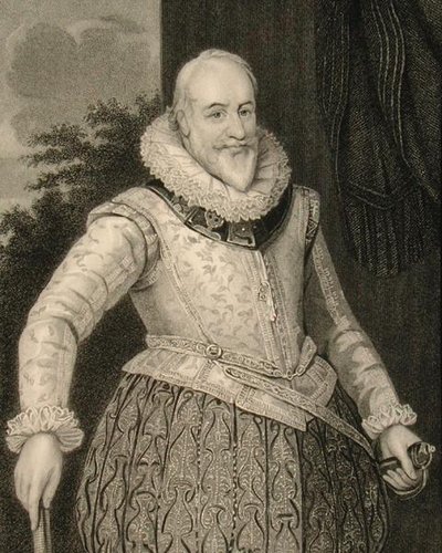 George Carew (1555-1629) Conde de Totnes y Barón Carew de Clopton (grabado) de English School