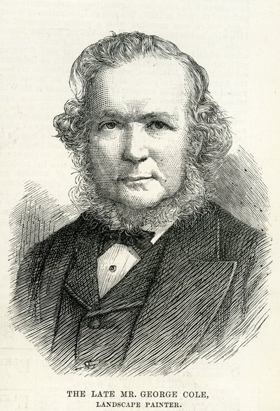 George Cole (1810-1883) de The Illustrated London News 29 de septiembre de 1883 de English School