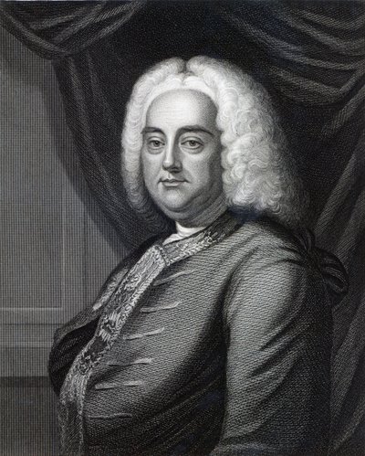 George Frederic Handel, grabado por Thomson de English School