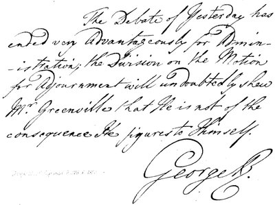 George III de Inglaterra, nacido en 1738, fallecido en 1820 de English School