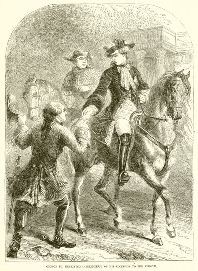 Jorge III recibiendo la noticia de su ascenso al trono de English School