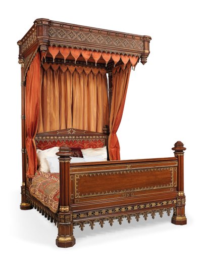 Cama de medio dosel de Jorge IV, c.1830 de English School