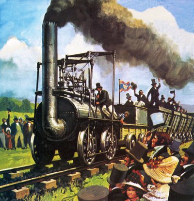 La exitosa locomotora de George Stephenson de English School