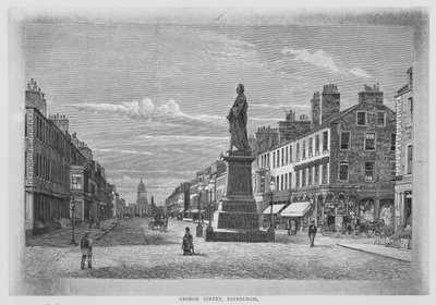 Calle George, Edimburgo (grabado) de English School