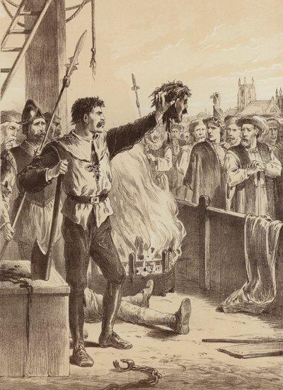 George Swallowell, "He aquí la cabeza de un traidor" (litografía) de English School