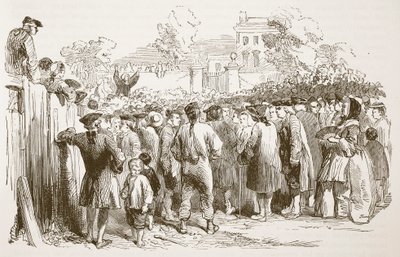 George Whitefield predicando, ilustración de Cassells Illustrated History of England de English School
