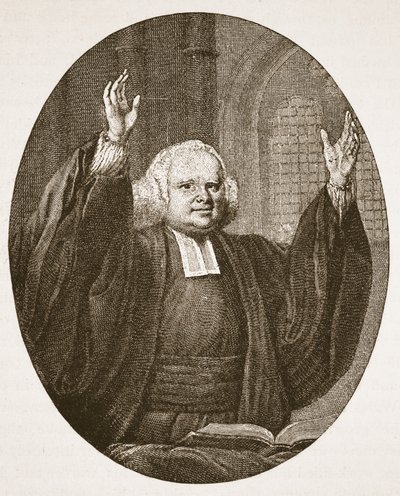George Whitefield, ilustración de The Church of England: A History for the People por H.D.M. Spence-Jones de English School