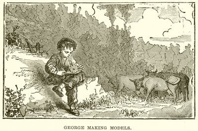 George haciendo modelos de English School