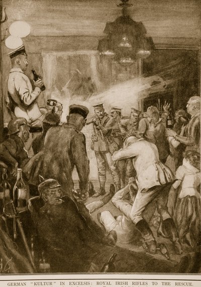 Cultura alemana en excelsis: los Royal Irish Rifles al rescate, 1914-19 de English School