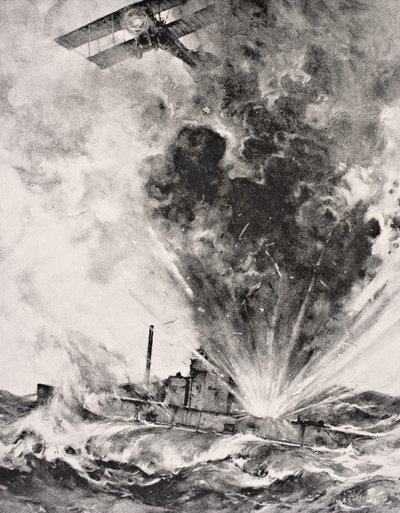 Submarino alemán bombardeado y hundido el 26 de agosto de 1915, de 