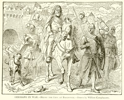 Alemanes en guerra.--Enrique el León en Bardewick de English School