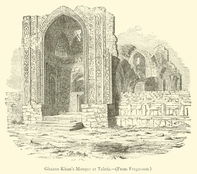 Mezquita de Ghazan Khan en Tabriz (grabado) de English School