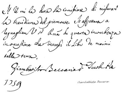 Giambathista Beccaria de English School