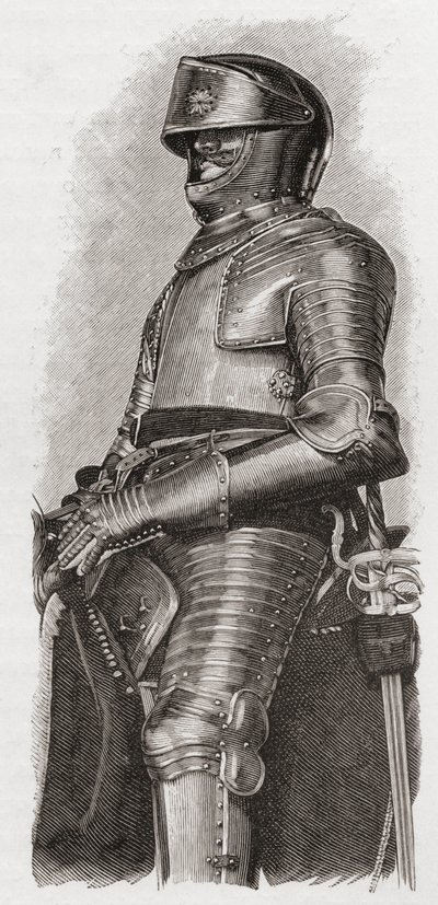 Armadura dorada dada a Carlos I por la ciudad de Londres, de 