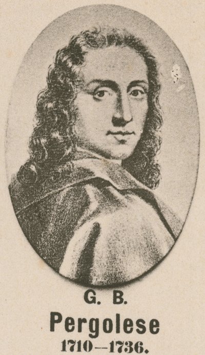 Giovanni Battista Pergolesi (grabado) de English School