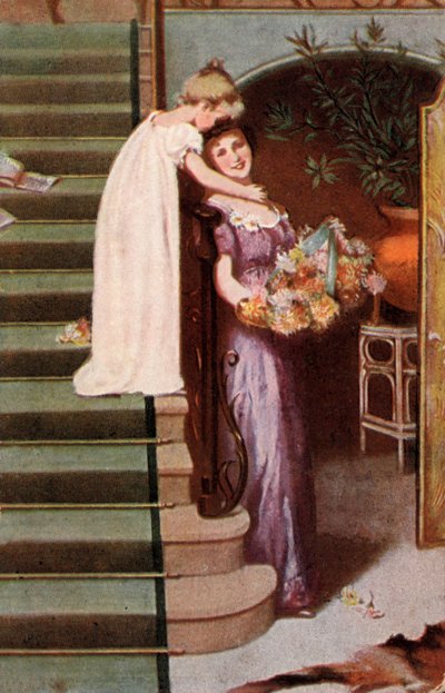 Niña abrazando a su madre de English School