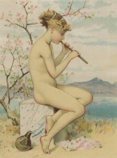 Niña tocando la flauta de English School