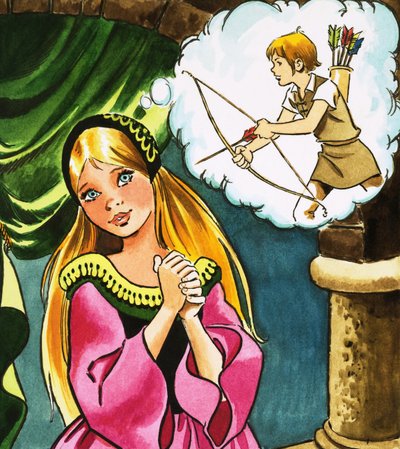 Niña con Cupido de English School