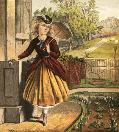Niña con parasol de English School