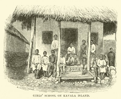 Escuela de niñas en la isla Kavala de English School