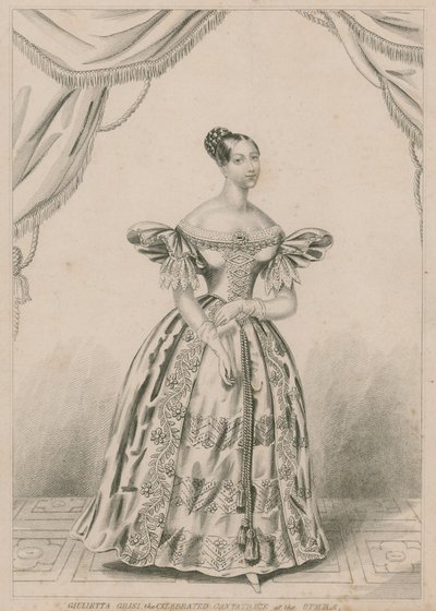 Giulietta Grisi, la célebre Cantatrice en la Ópera de English School
