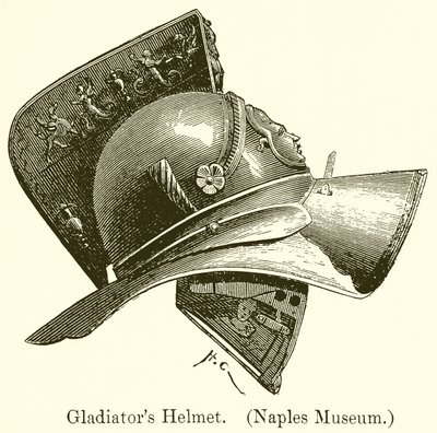 Casco de Gladiador. (Museo de Nápoles) de English School