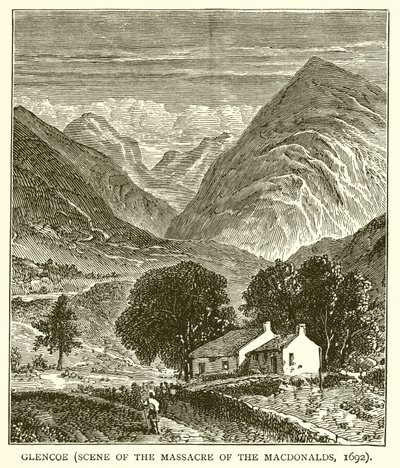 Glencoe (escena de la masacre de los Macdonalds, 1692) de English School