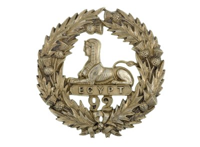 Insignia de Glengarry, c.1874-81 (metal blanco) de English School
