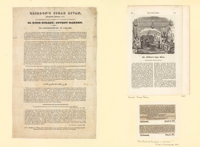Diván de cigarros de Gliddon, establecido en febrero de 1825 de English School