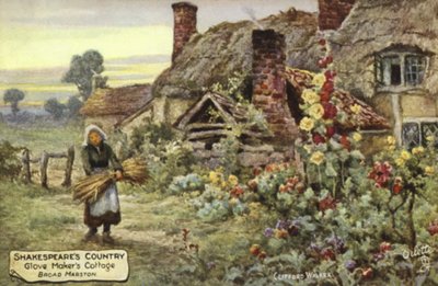 Cabaña de los fabricantes de guantes, Broad Marston, Worcestershire de English School