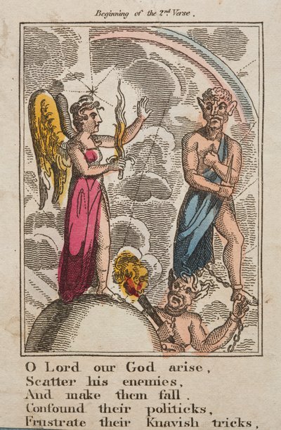Dios salve al Rey, c.1810 (grabado en color) de English School