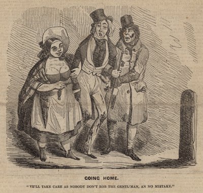 Volviendo a casa; caricatura de English School