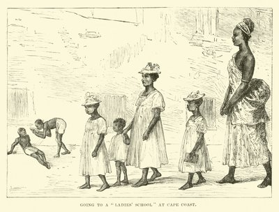 Yendo a una escuela de señoritas en Cape Coast de English School