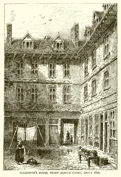 Casa del orfebre, Green Arbour Court, alrededor de 1800 de English School