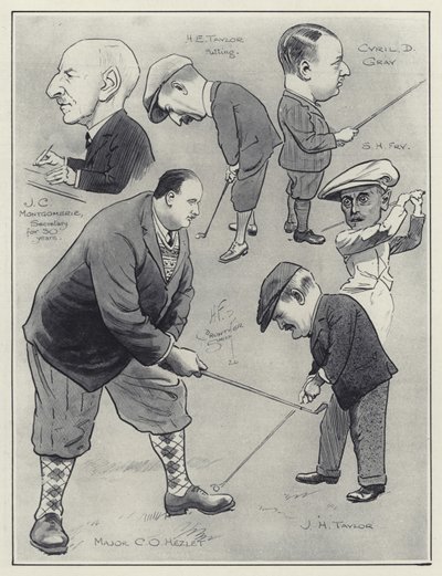 Caricaturas del club de golf de English School