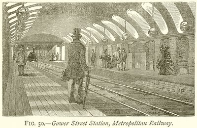Estación Gower Street, Ferrocarril Metropolitano de English School