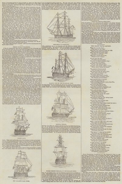 Grandes evoluciones navales (grabado) de English School