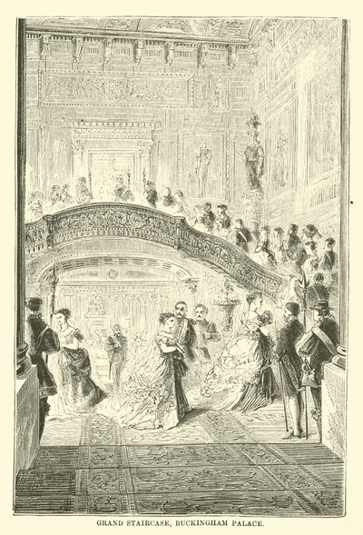 Gran escalera, Palacio de Buckingham de English School
