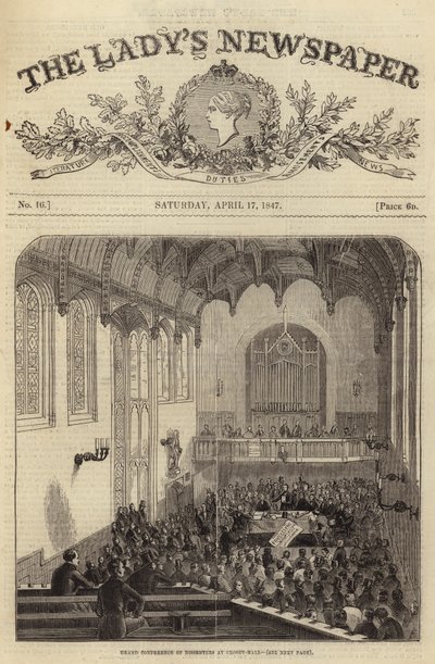 Gran conferencia de disidentes en Crosby Hall, Londres, 1847 de English School