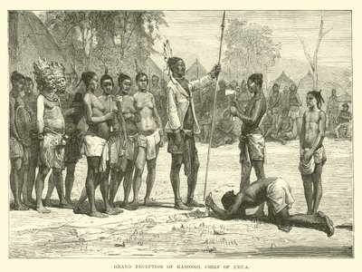 Gran recepción de Kasongo, Jefe de Urua de English School