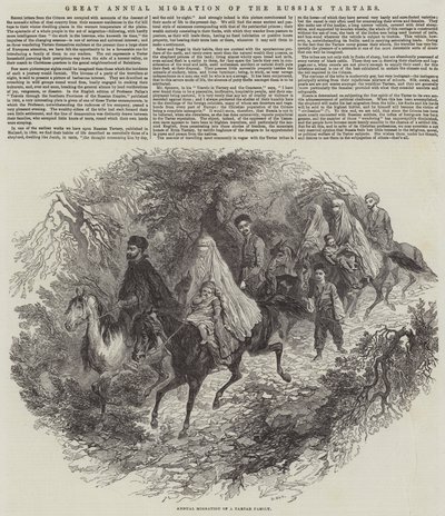 Gran migración anual de los tártaros rusos de English School