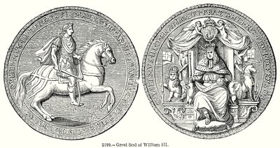 Gran negocio de Guillermo III (grabado) de English School