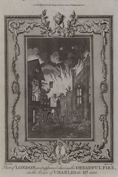 Gran Incendio de Londres, 1666 de English School