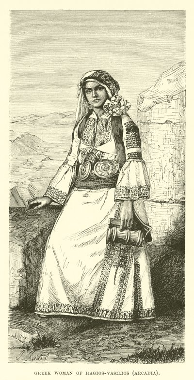 Mujer griega de Hagios-Vasilios, Arcadia de English School
