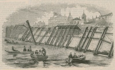 Muelle de Greenwich después de la caída de English School