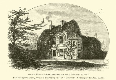 Griff House, el lugar de nacimiento de George Eliot de English School